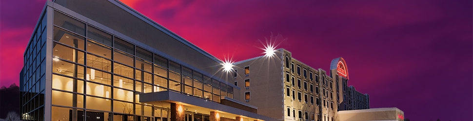 Front entrance of Harlow's Casino Resort & Spa in Greenville, Mississippi