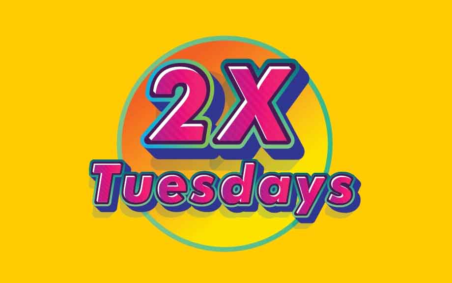 2x Tuesday Promotion at Harlow's Casino
