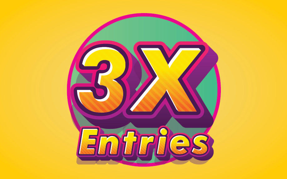 3X Entries Promotion at Harlow's Casino in Greenville, MS