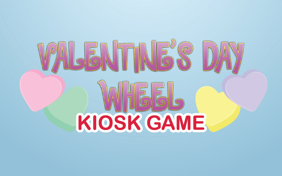 Valentine's Day Wheel Kiosk Game Promotion at Harlow's Casino in Greenville, MS