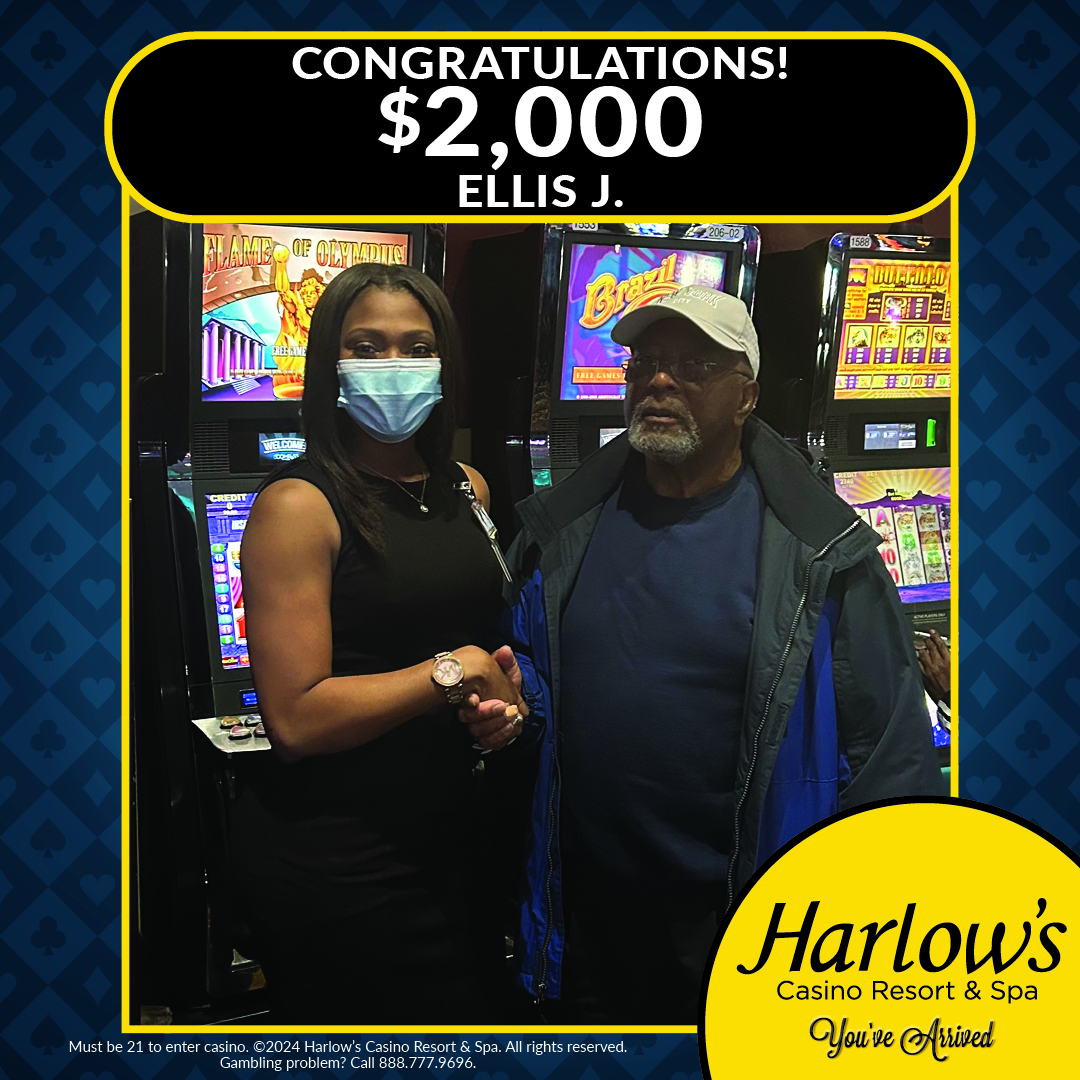 Jackpot Winner at Harlow's Casino