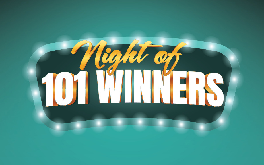Night of 101 Winners at Harlow's Casino in Greenville, MS