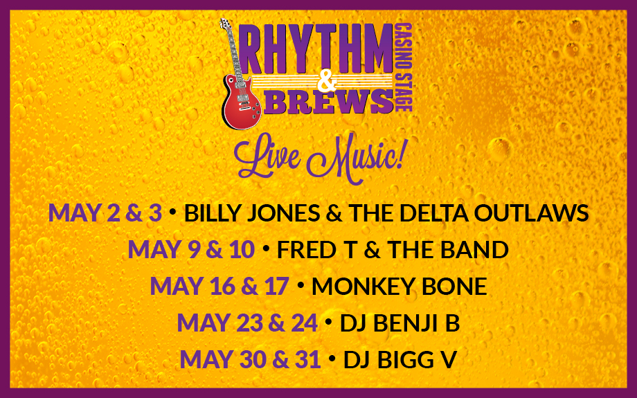 May Entertainment at Harlow's Casino in Greenville, MS